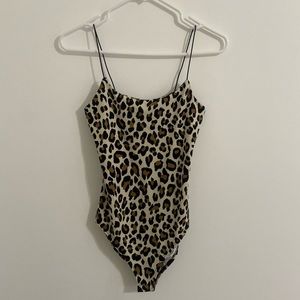 Leopard print bodysuit